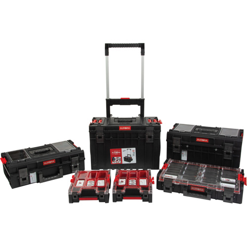 5-Piece Arx&reg; Rolling Toolbox Base Set, 25-1/5" x 19" x 54-3/5", Black Rock Safety Industrial Ltd