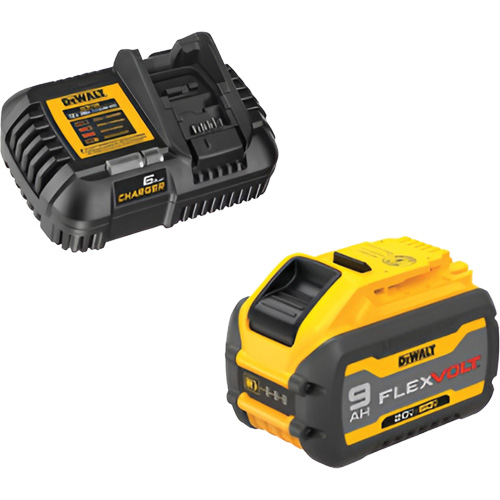 Ensemble de bloc-pile et chargeur MAX FLEXVOLT, Lithium-ion, 20 V/60 V, 9 Ah Rock Safety Industrial Ltd
