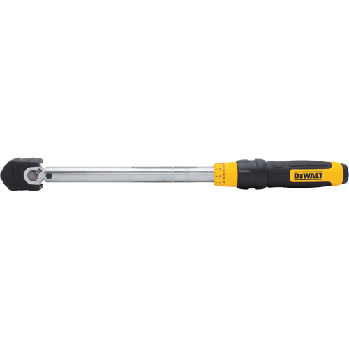 Micrometer Torque Wrench, Click, 3/8" Square Drive, 20 - 100 ft-lbs./27.11-135. 58 N.m Rock Safety Industrial Ltd