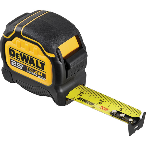 TOUGHSERIES Tape Measure, 25', Imperial Graduations Rock Safety Industrial Ltd