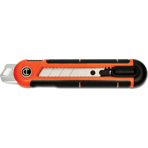 25mm Snap Off Blade Retractable Knife, Steel, Plastic Handle Rock Safety Industrial Ltd