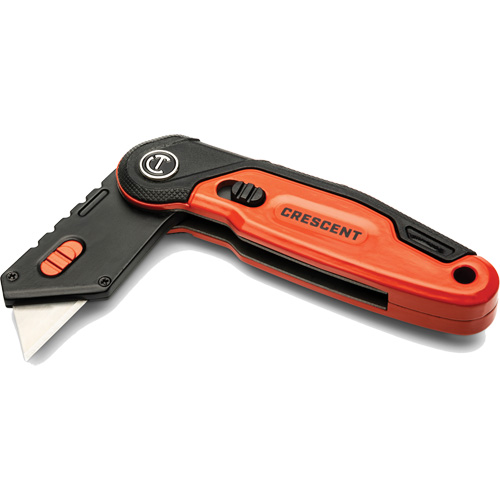 Folding Utility Knife, 1" Blade, Steel Blade, Aluminum Handle Rock Safety Industrial Ltd