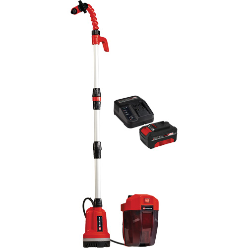 Pompe &agrave; eau propre pour baril de pluie sans fil avec batterie 4 Ah et ensemble de d&eacute;part de chargeur, 18 V, 792,5 gal./min Rock Safety Industrial Ltd