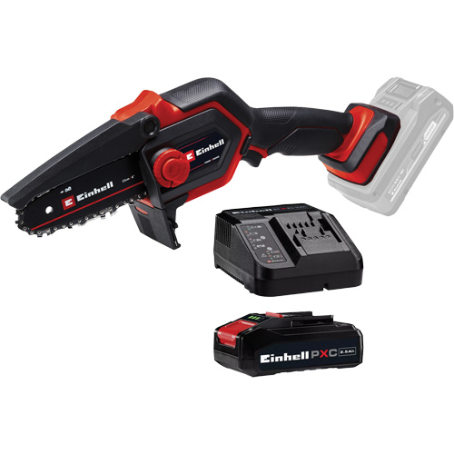 Scie &agrave; chaîne d'&eacute;lagage compacte sans fil avec batterie 2,5 Ah et ensemble de d&eacute;part de chargeur, 6", &agrave; pile, 18 V Rock Safety Industrial Ltd