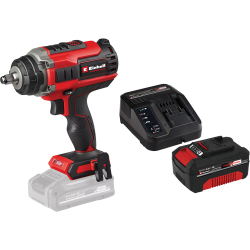 Cl&eacute; &agrave; chocs professionnelle sans fil avec batterie 4 Ah PXC et ensemble de d&eacute;part de chargeur, 18 V, Mandrin 1/2" Rock Safety Industrial Ltd