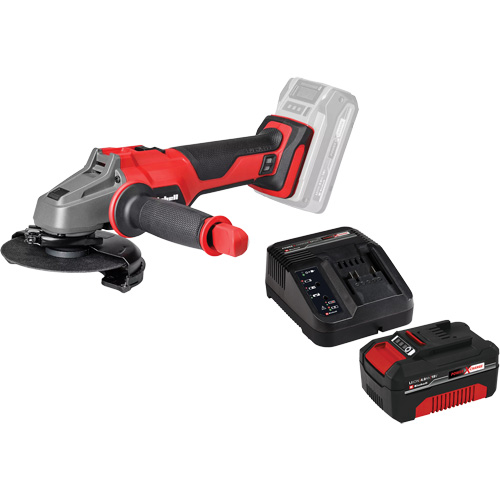 Meuleuse dangle professionnelle sans fil avec batterie 4 Ah PXC et ensemble chargeur de d&eacute;part, Roue de 5", 18 V Rock Safety Industrial Ltd