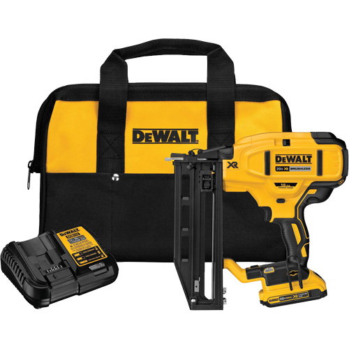 XR&reg; 16 GA Cordless Straight Finish Nailer Kit, 20 V, Lithium-Ion Rock Safety Industrial Ltd