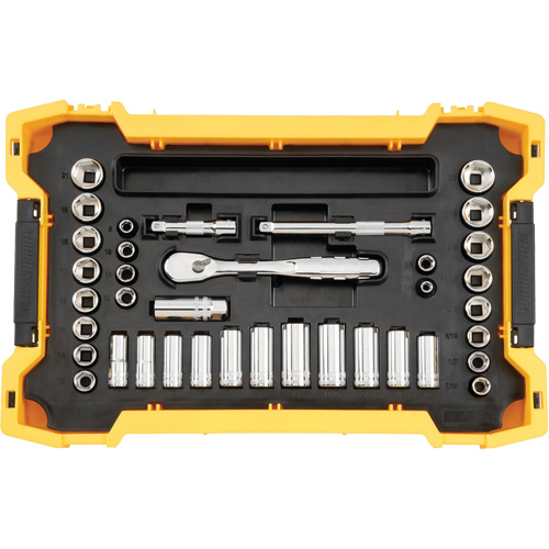 Jeu d'outils 3/8" & 1/2" pour m&eacute;canicien avec plateau & couvercle TOUGHSYSTEM 2.0 Rock Safety Industrial Ltd