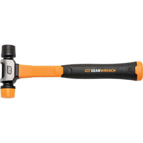Soft Face Hammer, 16 oz. Head Weight, Plain Face, Solid Steel Handle, 12-1/4" L Rock Safety Industrial Ltd