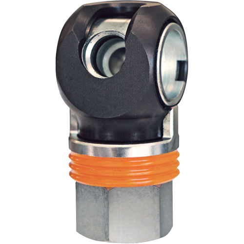 Raccord industriel rapide TOPQUIK SC, Acier nickel&eacute;, 1/2", NPT femelle, 359 PSI Rock Safety Industrial Ltd