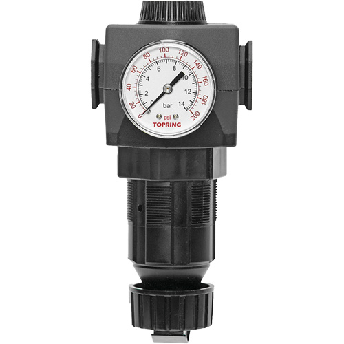 MODULAIR 400 Zinc Diaphragm Regulator, 1/2" NPT, 300 psi Max. PSI, In Line/Modular Rock Safety Industrial Ltd