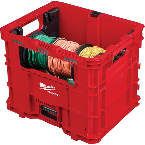 Bac distributeur de fils XL PACKOUT, 15-3/4" x 18-5/8" x 15", Noir/Rouge Rock Safety Industrial Ltd