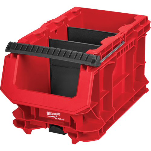 Bac compact PACKOUT, 15-1/2" x 9-1/2" x 8-3/4", Noir/Rouge Rock Safety Industrial Ltd