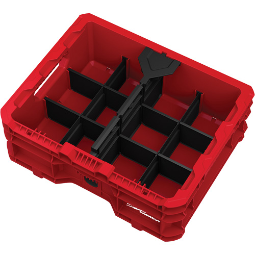 Bac &agrave; profil bas PACKOUT, 15" x 18-5/8" x 6-5/8", Noir/Rouge Rock Safety Industrial Ltd