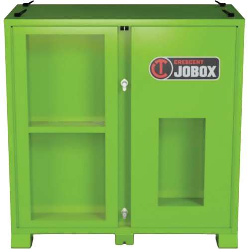 Armoire de rangement d'&eacute;PI sur place, Acier, Vert lime haute visibilit&eacute; Rock Safety Industrial Ltd