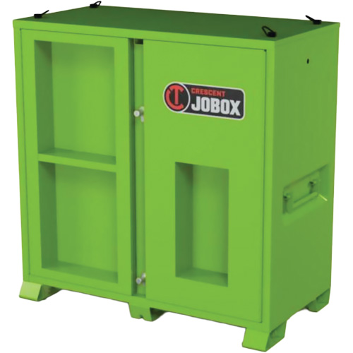 Armoire de rangement d'&eacute;PI sur place, Acier, Vert lime haute visibilit&eacute; Rock Safety Industrial Ltd