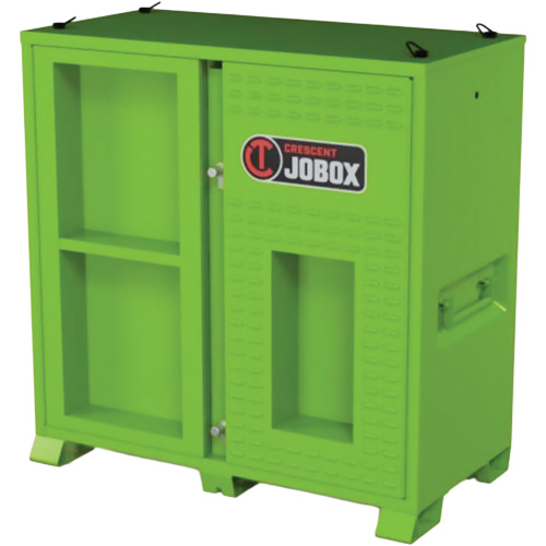 Armoire ventil&eacute;e pour le rangement d'&eacute;PI sur place, Acier, Vert lime haute visibilit&eacute; Rock Safety Industrial Ltd