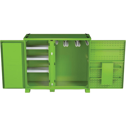 Onsite PPE Storage Cabinet, Steel, High-Visibility Lime Green Rock Safety Industrial Ltd
