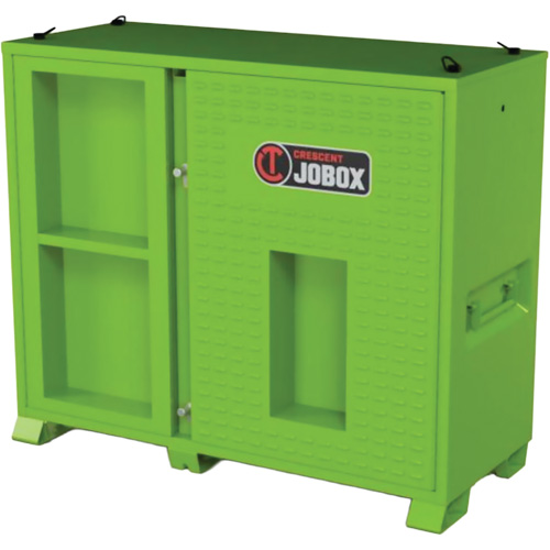 Armoire ventil&eacute;e pour le rangement d'&eacute;PI sur place, Acier, Vert lime haute visibilit&eacute; Rock Safety Industrial Ltd
