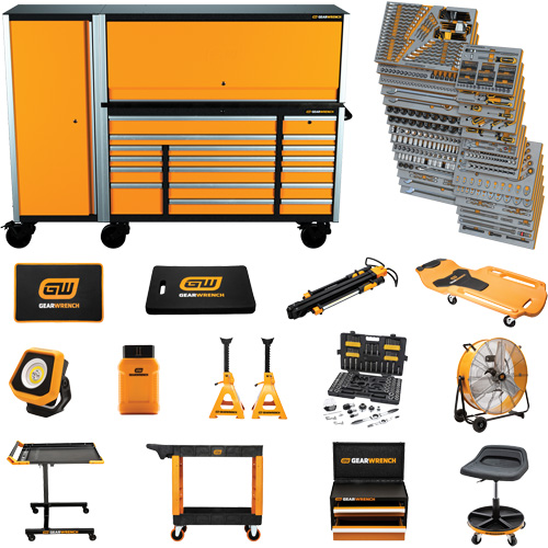 MEGAMOD Mechanics Tool Set in Premium Modular Foam Trays with Tool Storage & Shop Equipment, 1629 Pieces Rock Safety Industrial Ltd