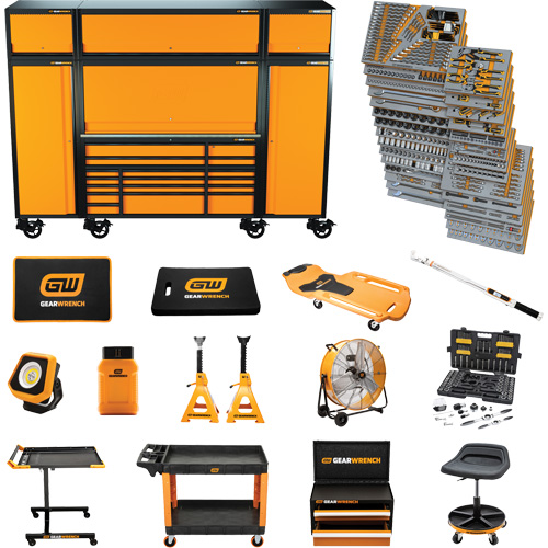 MEGAMOD Mechanics Tool Set in Premium Modular Foam Trays with Tool Storage & Shop Equipment, 1858 Pieces Rock Safety Industrial Ltd
