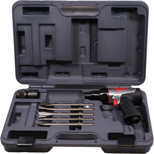 Heavy-Duty Air Hammer with Chisels, 16.2 CFM, 1/4" NPT, 3330 BPM, 3/4" x 2-1/2" (0.0mm x 0.0mm) Rock Safety Industrial Ltd