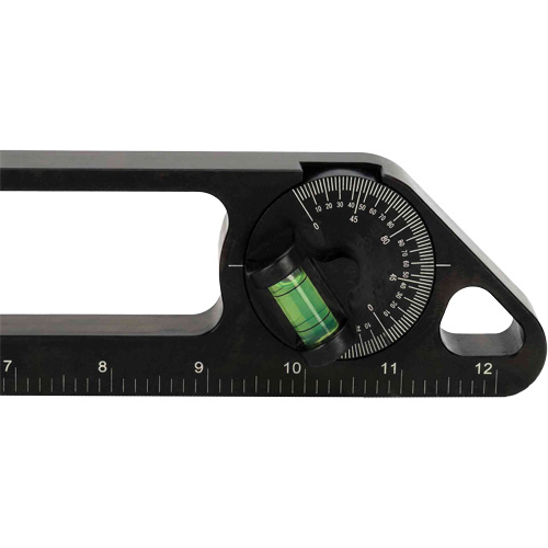 Level, 1' L, Aluminum, 3, Magnetic Rock Safety Industrial Ltd