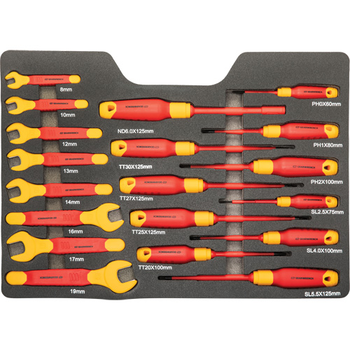 Jeu d'outils VDE isol&eacute;s, 1000 V, 39 M Rock Safety Industrial Ltd