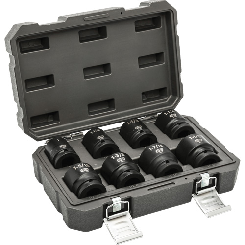 6-Point SAE Socket Set, 8 Pcs, Impact, 3/4" Drive Size Rock Safety Industrial Ltd