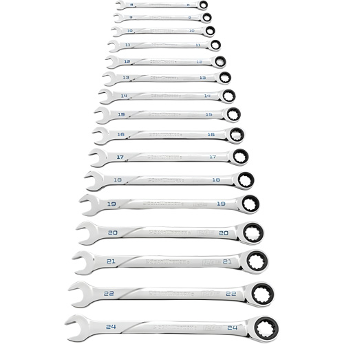 Jeu de cl&eacute;s 120XP Universal Spline XL, Combinaison &agrave; cliquet, 16 morceaux, M&eacute;trique Rock Safety Industrial Ltd