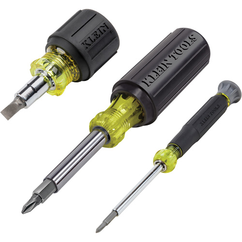 3-Piece Multi-Bit Screwdriver & Nut Driver Set, 12-63/100" L, Cushion Grip Handle Rock Safety Industrial Ltd