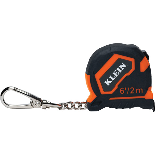 Keychain Tape Measure, 1/2" x 6'/2 m, 1/32''/0.79 mm Graduations Rock Safety Industrial Ltd