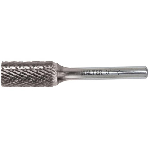 Double Cut Cylindrical Carbide Burr, SA, 1/8" Dia., 1/8" Shank, 9/16" Depth of Cut Rock Safety Industrial Ltd
