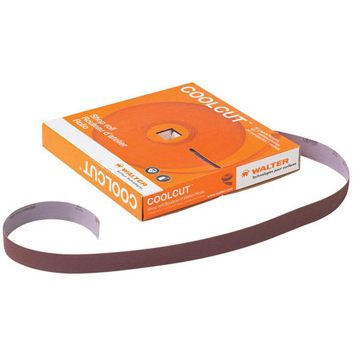 Papier abrasif manuel Coolcut, Oxyde d'aluminium, 2" la x 150' lo, Grain P60 Rock Safety Industrial Ltd
