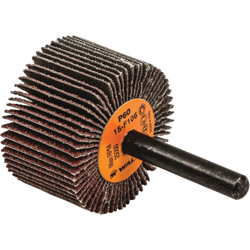 Flap Wheels-Coolcut Flap Wheels, Aluminum Oxide, 60 Grit, 1-1/2" x 1" x 1/4" Rock Safety Industrial Ltd