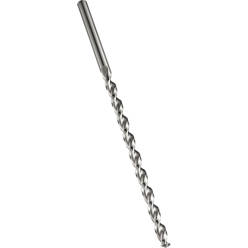 PFX Extra Length Drill Bit, 6.4 mm, High Speed Cobalt, 150 mm Flute, 130° Point Rock Safety Industrial Ltd