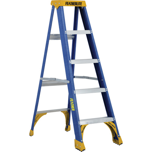 Industrial Duty Stepladders (6300 Series), 5', Fibreglass, 250 lbs. Capacity, Type 1 Rock Safety Industrial Ltd