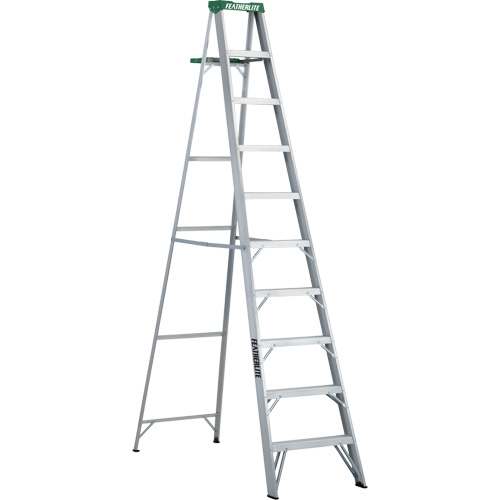 Commercial Duty Stepladders (2400 Series), 10', Aluminum, 225 lbs. Capacity, Type 2 Rock Safety Industrial Ltd