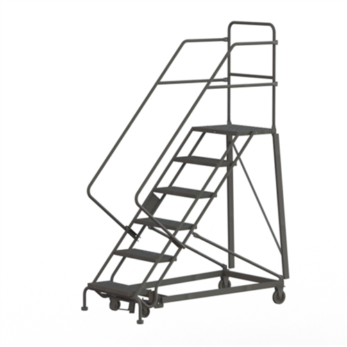 &eacute;chelles robustes en angle de s&eacute;curit&eacute;, 6 marches, Stri&eacute;, Inclinaison 50°, Hauteur 60" Rock Safety Industrial Ltd