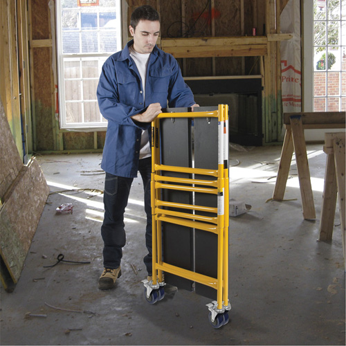 Ensemble de petit &eacute;chafaudage de base de 4' Jobsite Series, Cadre Acier, 41" p x 45-3/4" h Rock Safety Industrial Ltd
