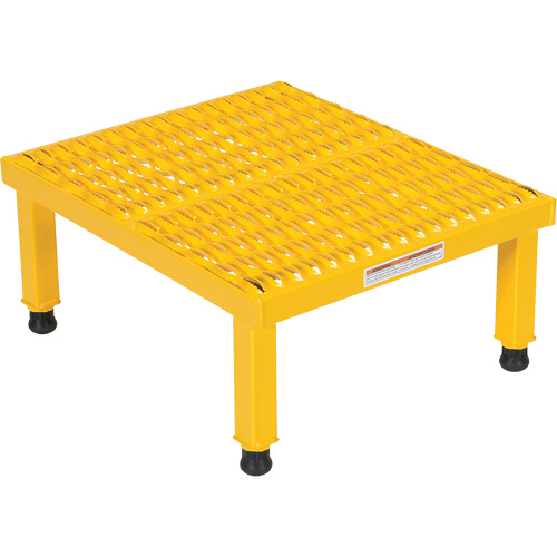Plate-forme ajustable Step-Mate, 1 marche(s), 23-1/2" la x 19-9/16" lo x 16-1/2" h, Capacit&eacute; 500 lb Rock Safety Industrial Ltd