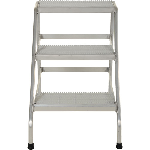 Escabeau en aluminium, 3 marche(s), 22-13/16" la x 34-9/16" lo x 30" h, Capacit&eacute; 500 lb Rock Safety Industrial Ltd
