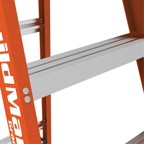 Escabeau BuildMan, 6', Fibre de verre, Capacit&eacute; 300 lb, Type 1A Rock Safety Industrial Ltd