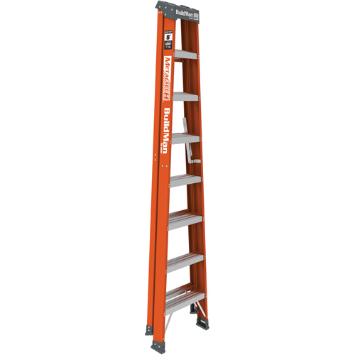 Escabeau BuildMan, 8', Fibre de verre, Capacit&eacute; 300 lb, Type 1A Rock Safety Industrial Ltd