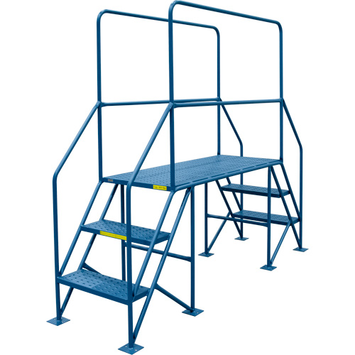 Crossover Ladder, 35-1/2" Overall Span, 31-1/2" H x 22" D, 22" Step Width Rock Safety Industrial Ltd