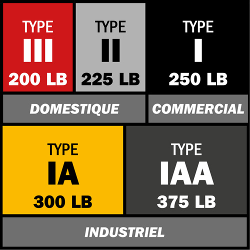 BuildMan&reg; Extension Ladder, 300 lbs. Cap., 40' H, Grade 1A Rock Safety Industrial Ltd