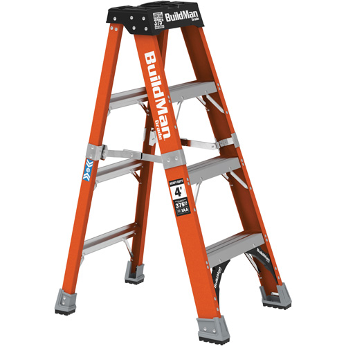 Step Ladder, 4', Fibreglass, 375 lbs. Capacity, Type 1AA Rock Safety Industrial Ltd