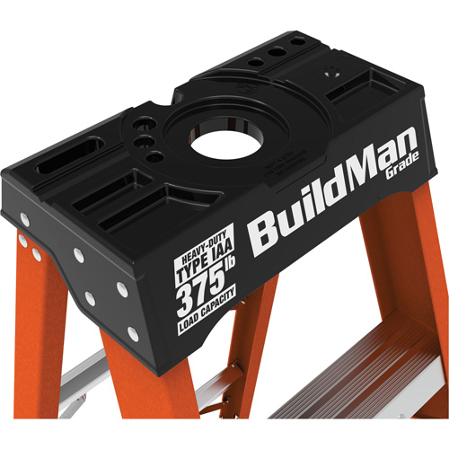 Step Ladder, 6', Fibreglass, 375 lbs. Capacity, Type 1AA Rock Safety Industrial Ltd