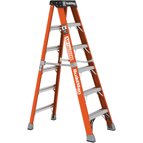 Step Ladder, 6', Fibreglass, 375 lbs. Capacity, Type 1AA Rock Safety Industrial Ltd