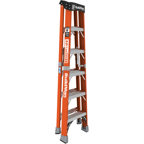 Step Ladder, 6', Fibreglass, 375 lbs. Capacity, Type 1AA Rock Safety Industrial Ltd
